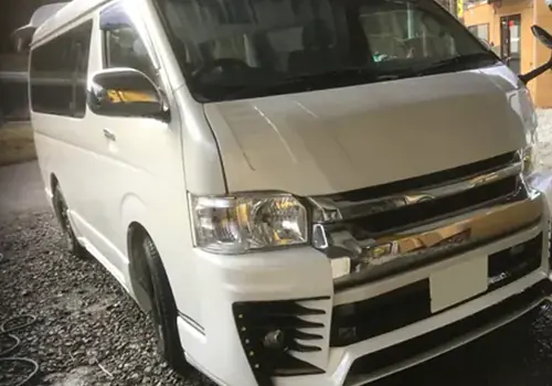 高速道路での飛び石